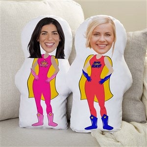 Superhero Mom Personalized Photo Character Throw Pillow  - 47353