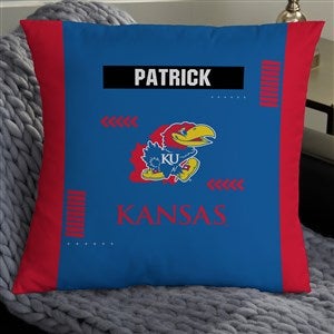 NCAA Kansas Jayhawks Classic Personalized 18 Throw Pillow