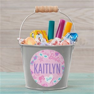 Barbie Sweet Vibes Personalized Treat Bucket - Silver