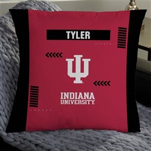 NCAA Indianna Hoosiers Classic Personalized 18 Throw Pillow