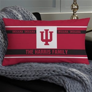 NCAA Indianna Hoosiers Classic Personalized Lumbar Throw Pillow