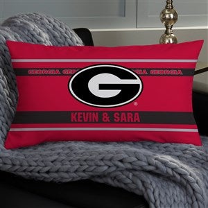 NCAA Georgia Bulldogs Classic Personalized Throw Pillow