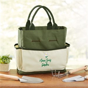 Flowers For Her Personalized Garden Tote and Tools - 47454