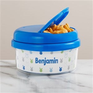 Easter Bunny Personalized Toddler Snack Cup - Blue