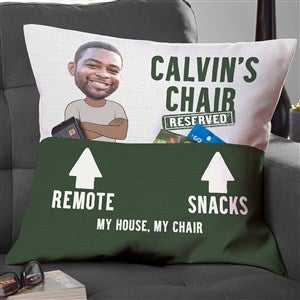 His Spot Photo Personalized Pocket Pillow - Large