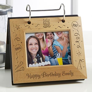 Happy Birthday Personalized Flip Photo Album