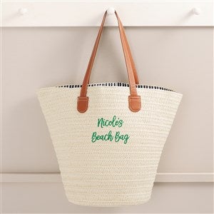Write Your Own Personalized Straw Beach Bag - 47693