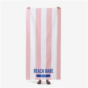 Sunkissed Stripes Personalized 30x60 Beach Towel - #47745