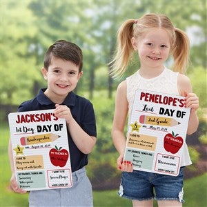 School Memories Personalized Dry Erase Sign