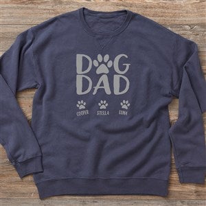 Dog Dad Personalized Hanes® Adult ComfortWash? Sweatshirt