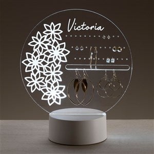 For Her Floral Personalized Acrylic LED Jewelry Holder - 47914