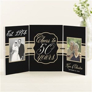 Then & Now Anniversary Story Board Plaque Set  - 47942