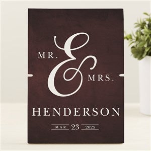 Moody Chic Personalized Story Board Plaque