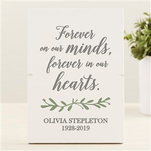 Botanical Memorial Personalized Story Board Plaque