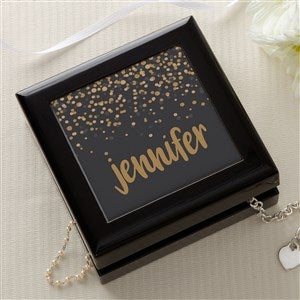 Sparkling Name Personalized Jewelry Box  - 47969