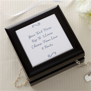 Write Your Own Personalized Jewelry Box  - 47979