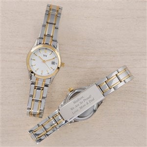 Graduation Message for Her Engraved Buolva TFX Two Tone Watch