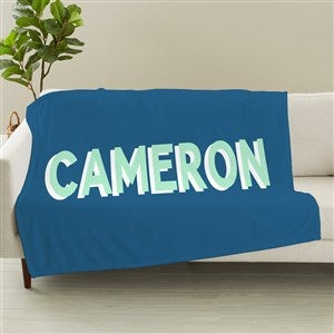 Shadow Name Personalized Blanket - 48057