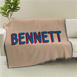 Shadow Name Personalized 56x60 Woven Throw