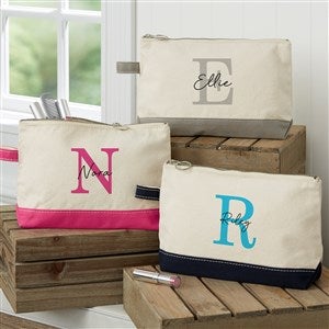 Simple Signature Personalized Makeup Bags - 48078