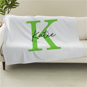 Signature Initial Personalized Sweatshirt Blanket - 50x60