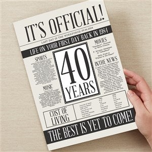 Officially Retired Personalized Oversized Greeting Card - 48091