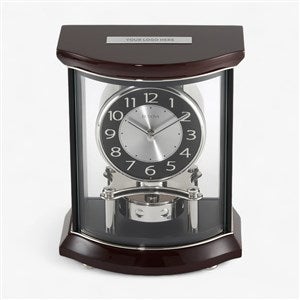 Engraved Logo Bulova Gentry Contemporary Clock  - 48117