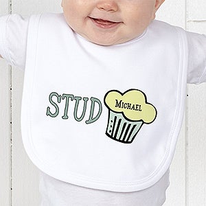 Stud Muffin Personalized Bib