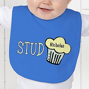 Personalized Baby Bib - Stud Muffin