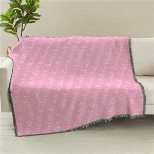 Playful Name Personalized 56X60 Woven Throw Blanket