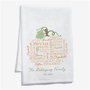 Fall Repeating Name Personalized Flour Sack Towel - 48138