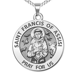 Custom Saint Francis of Assisi Engraved Pendant  - 48205D