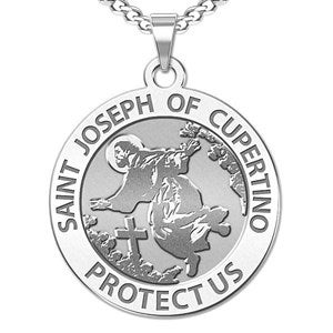 Custom Saint Joseph Cupertino Engraved Pendant