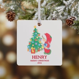 Precious Moments®  Holly Jolly Personalized Ornament-2.75 Metal - 1 Sided