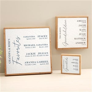 Grandkids Birthdate Personalized Pulp Paper Wall Decor - 48347