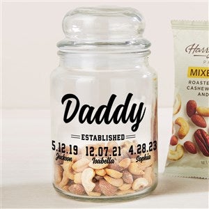 Established Personalized Glass Treat Jar - 48401