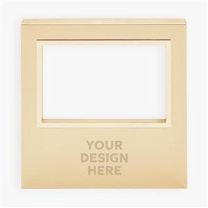 Engraved Logo Gold Uptown 4x6 Picture Frame- Horizontal - 48534