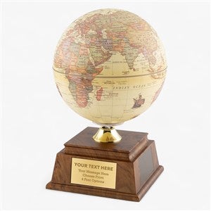 Engraved Logo Old World Solar Globe - 48538