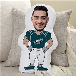 Philadelphia Eagles Personalized Photo Football Character Pillow