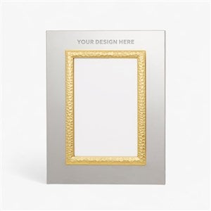 Personalized Logo Silver & Gold Hammered Frame - 48705