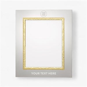 Personalized Logo Silver & Gold Hammered Frame - 48708