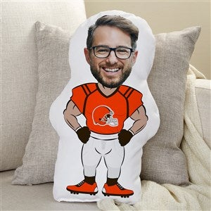 Cleveland Browns Personalized Photo Football Character Pillow