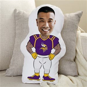 Minnesota Vikings Personalized Photo Football Character Pillow