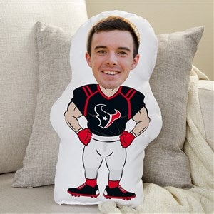 NFL Houston Texans Personalized Photo Football Character Pillow