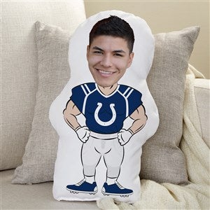 Indianapolis Colts Personalized Photo Football Character Pillow
