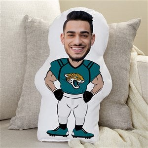 Jacksonville Jaguars Personalized Photo Football Character Pillow