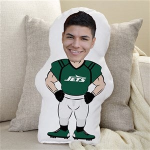 New York Jets Personalized Photo Football Character Pillow
