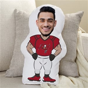 Tampa Bay Buccaneers Personalized Photo Football Character Pillow