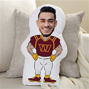 Washington Football Team Personalized Photo Football Character Pillow