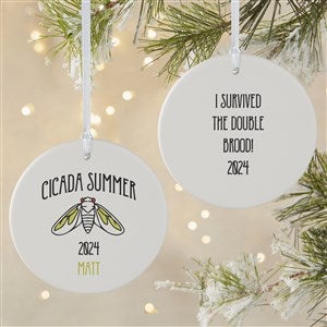 Cicada Invasion Personalized Ornament-3.75 Matte - 2 Sided